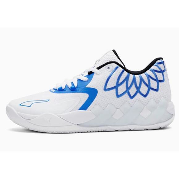 PUMA MB.01 Low LaMelo Ball Team Colors White Bluemazing 376941-11 Sz 15 NIB - Picture 3 of 7